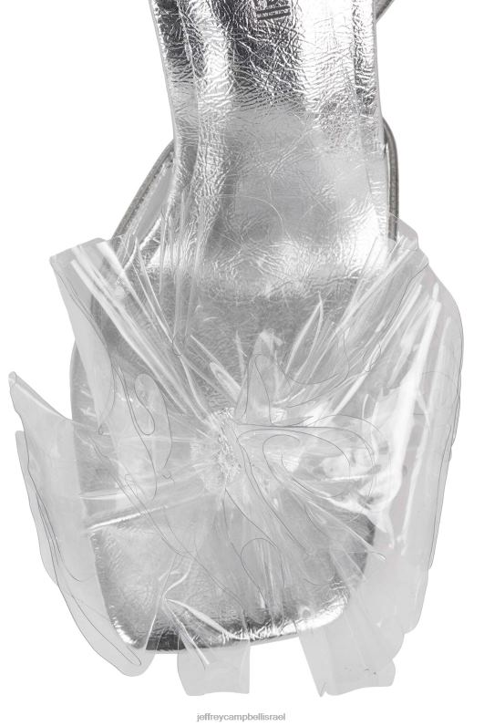 il Jeffrey Campbell לא-2-התרברבות סנדל עם עקבים נשים כסף שקוף NN6N61499