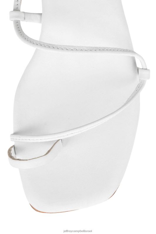 il Jeffrey Campbell אגת-2 סנדל עם עקבים נשים לבן NN6N61596