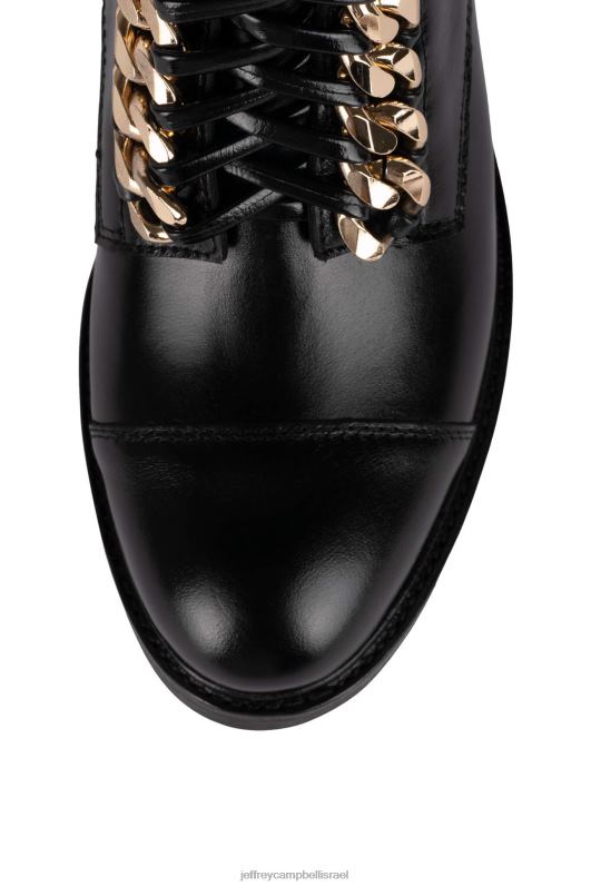 il Jeffrey Campbell דיימון-2 מגפי קרסול נשים קופסה שחורה זהב NN6N6419