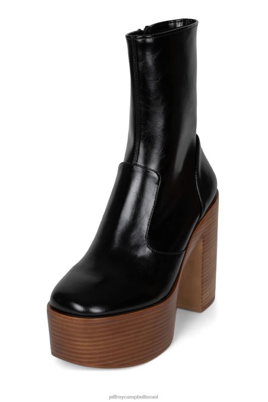 il Jeffrey Campbell מקסיקו-2 מגפי קרסול נשים שחור מבריק NN6N6578