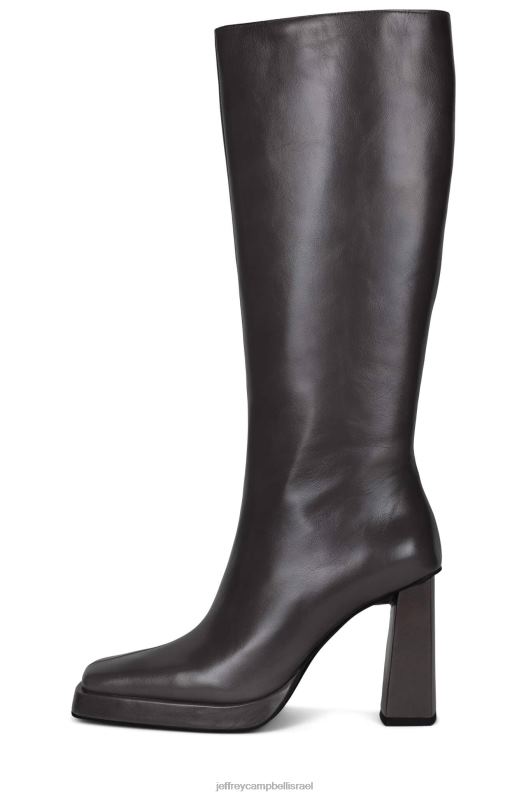 il Jeffrey Campbell מקסימום-2 מגפיים מברך עד ירך נשים אפור מבריק NN6N6839