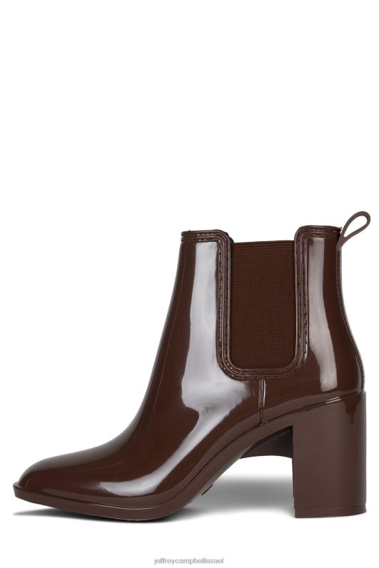 il Jeffrey Campbell הוריקן 2 מגפי קרסול נשים קפה מבריק NN6N6897