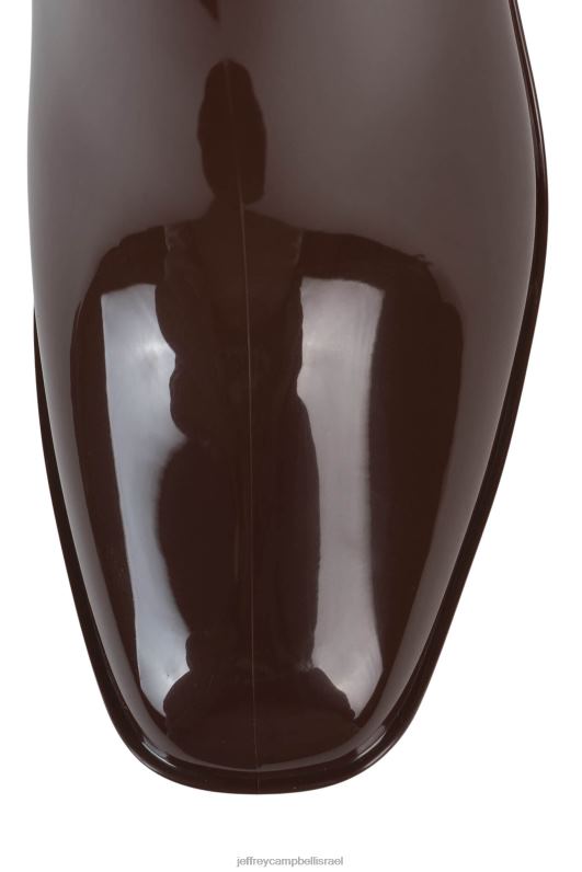 il Jeffrey Campbell הוריקן 2 מגפי קרסול נשים קפה מבריק NN6N6897