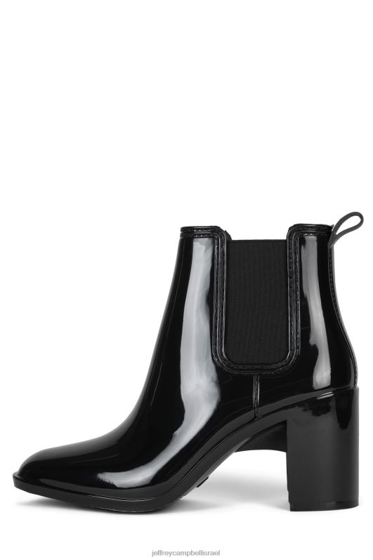 il Jeffrey Campbell הוריקן 2 מגפי קרסול נשים שחור מבריק NN6N6898