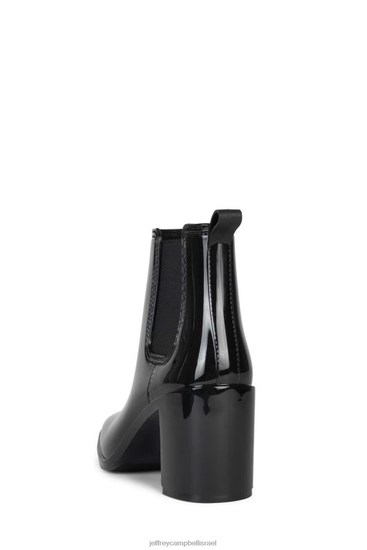 il Jeffrey Campbell הוריקן 2 מגפי קרסול נשים שחור מבריק NN6N6898