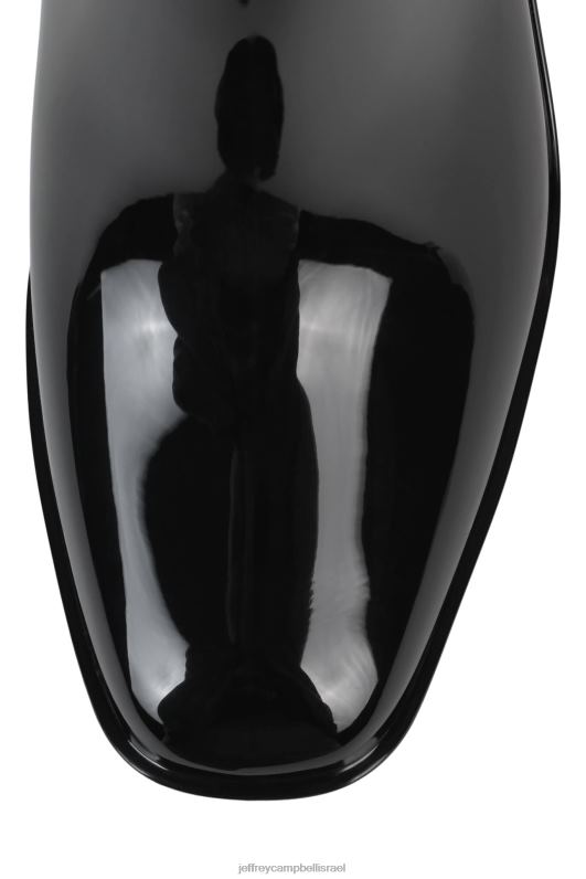 il Jeffrey Campbell הוריקן 2 מגפי קרסול נשים שחור מבריק NN6N6898