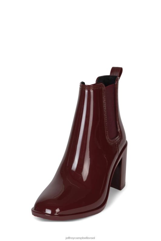 il Jeffrey Campbell הוריקן 2 מגפי קרסול נשים יין מבריק NN6N6899