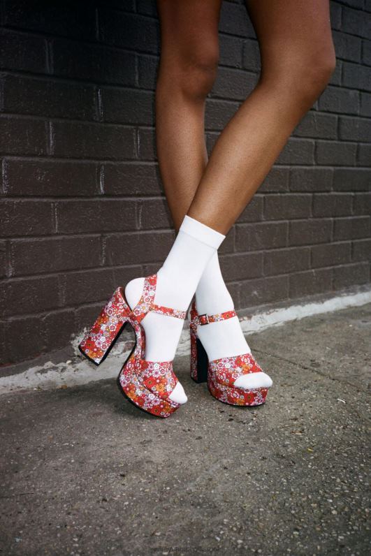 il Jeffrey Campbell קיץ-3 סנדל פלטפורמה נשים רב פרחוני NN6N61007