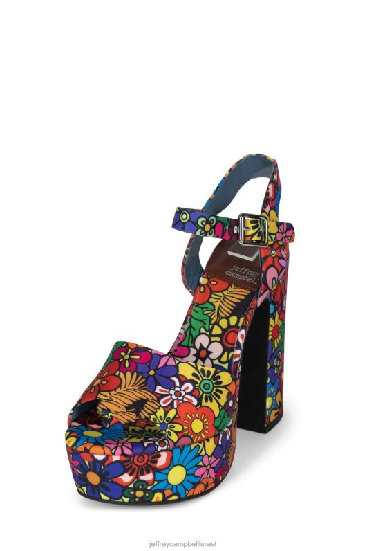 il Jeffrey Campbell קיץ-3 סנדל פלטפורמה נשים רב פרחוני NN6N61007