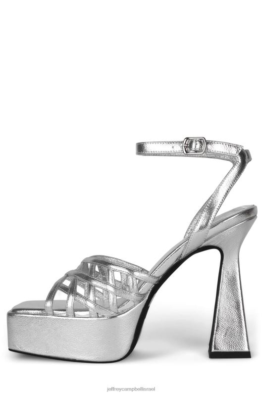 il Jeffrey Campbell צָנוּעַ סנדל פלטפורמה נשים כסף מתכתי NN6N61002