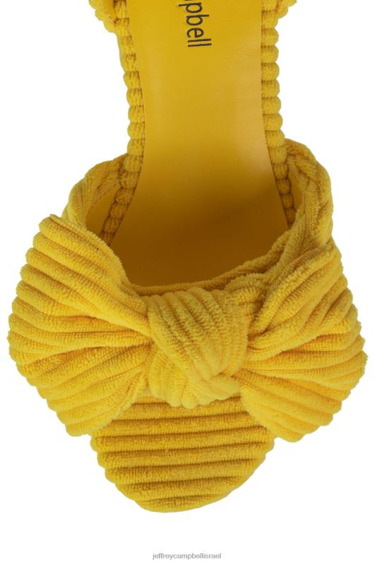 il Jeffrey Campbell פִּיקנִיק סנדל פלטפורמה נשים מגבת פסים צהובה NN6N61005