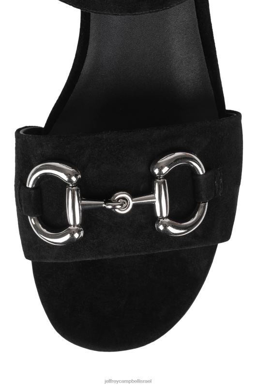 il Jeffrey Campbell נִצחִי סנדל פלטפורמה נשים כסף זמש שחור NN6N61010