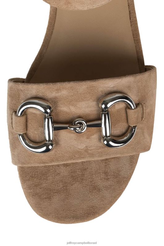 il Jeffrey Campbell נִצחִי סנדל פלטפורמה נשים כסף זמש טבעי NN6N61012