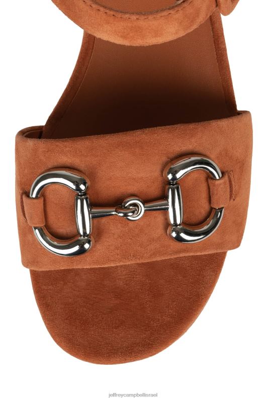 il Jeffrey Campbell נִצחִי סנדל פלטפורמה נשים כסף זמש חלודה NN6N61013