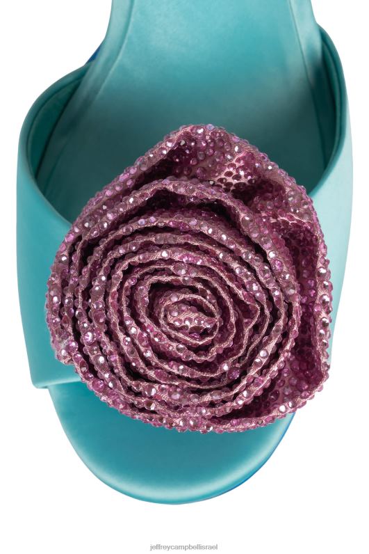 il Jeffrey Campbell פרזיה סנדל פלטפורמה נשים סאטן כחול לילך NN6N61025