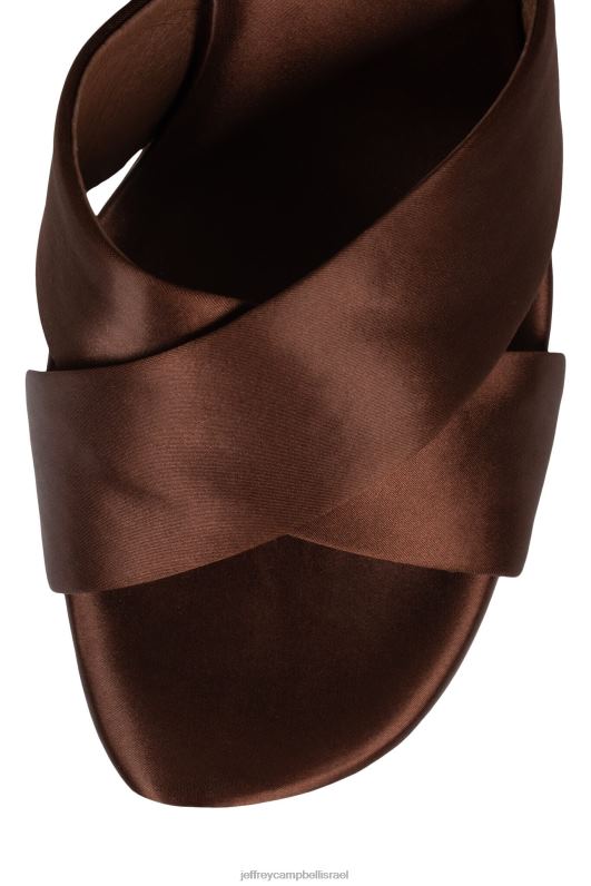 il Jeffrey Campbell בעוז סנדל פלטפורמה נשים זהב סאטן חום NN6N61028