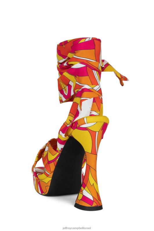 il Jeffrey Campbell מוּרכָּבוּת סנדל פלטפורמה נשים כתום צהוב מולטי NN6N61029