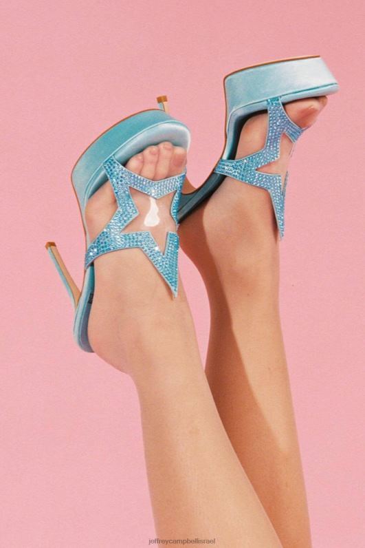 il Jeffrey Campbell תהילה סנדל פלטפורמה נשים כחול סאטן כחול NN6N61036