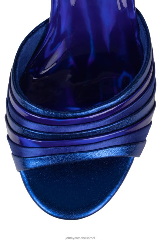 il Jeffrey Campbell בוגי-דאון סנדל פלטפורמה נשים שילוב מתכתי כחול NN6N61043