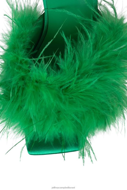 il Jeffrey Campbell להתאהב סנדל פלטפורמה נשים ירוק סאטן ירוק NN6N61046