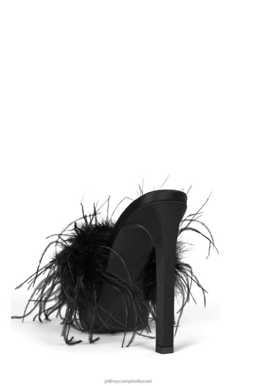 il Jeffrey Campbell להתאהב סנדל פלטפורמה נשים שחור סאטן שחור NN6N61047