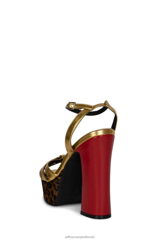 il Jeffrey Campbell רועש סנדל פלטפורמה נשים צ'יטה מולטי זהב NN6N61051