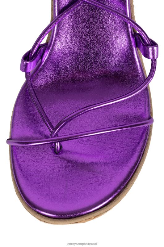 il Jeffrey Campbell אקוודור-היי סנדל פלטפורמה נשים סגול מתכתי NN6N61055