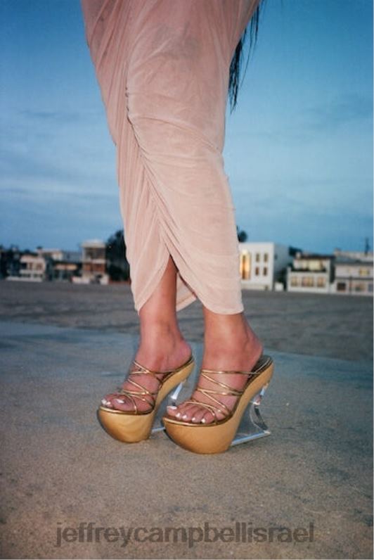 il Jeffrey Campbell דְמוּי אָדָם סנדל פלטפורמה נשים לבן NN6N61059