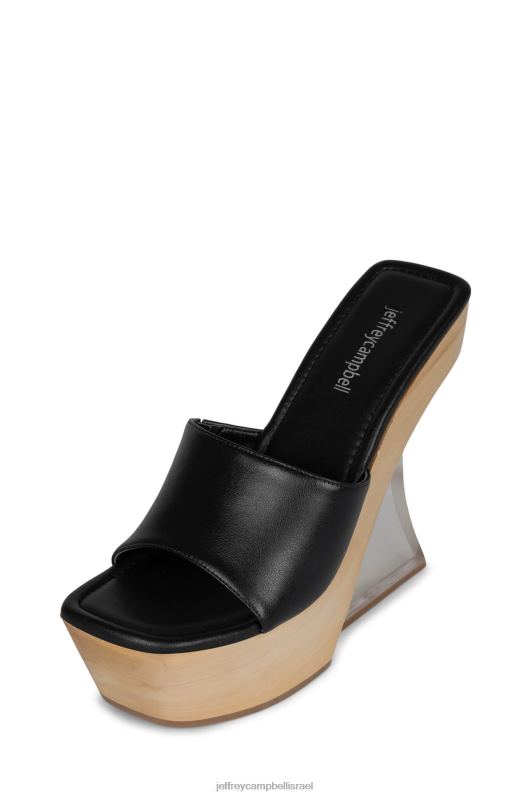 il Jeffrey Campbell ברור סנדל פלטפורמה נשים שחור טבעי NN6N61063