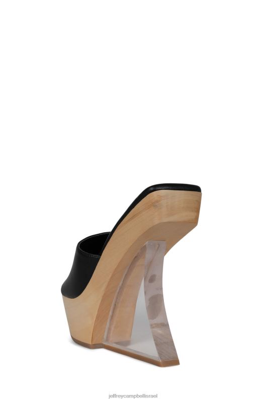 il Jeffrey Campbell ברור סנדל פלטפורמה נשים שחור טבעי NN6N61063