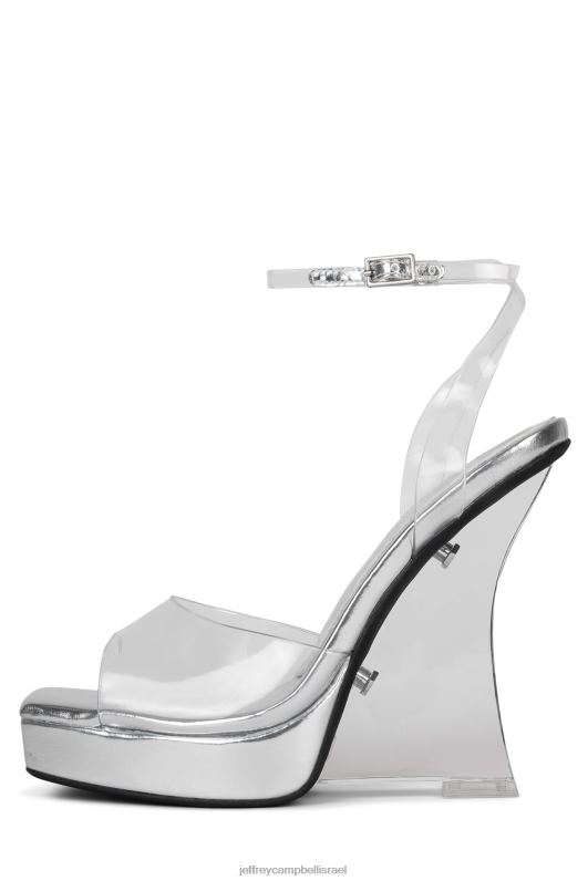 il Jeffrey Campbell מינימום סנדל פלטפורמה נשים כסף שקוף NN6N61064