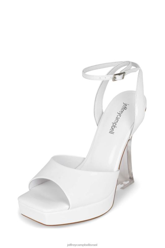 il Jeffrey Campbell מינימום סנדל פלטפורמה נשים פטנט לבן NN6N61065