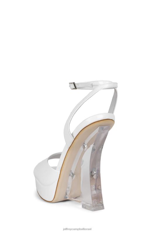 il Jeffrey Campbell מינימום סנדל פלטפורמה נשים פטנט לבן NN6N61065