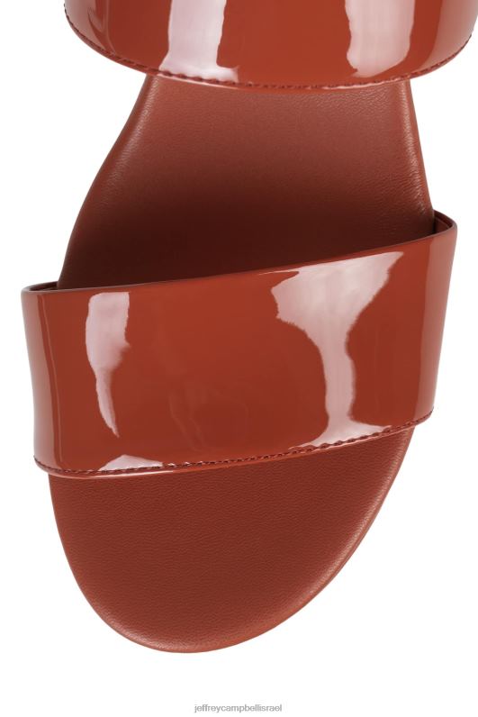 il Jeffrey Campbell מְצוּבּרָח סנדל פלטפורמה נשים פטנט חלודה NN6N61075