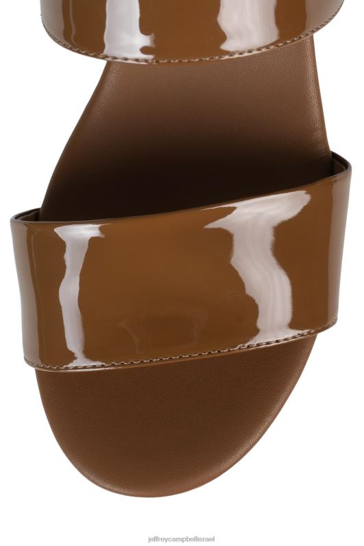 il Jeffrey Campbell מְצוּבּרָח סנדל פלטפורמה נשים פטנט חום בהיר NN6N61077