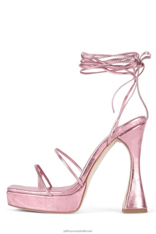 il Jeffrey Campbell פרימדונה סנדל פלטפורמה נשים ורוד מתכתי NN6N61083