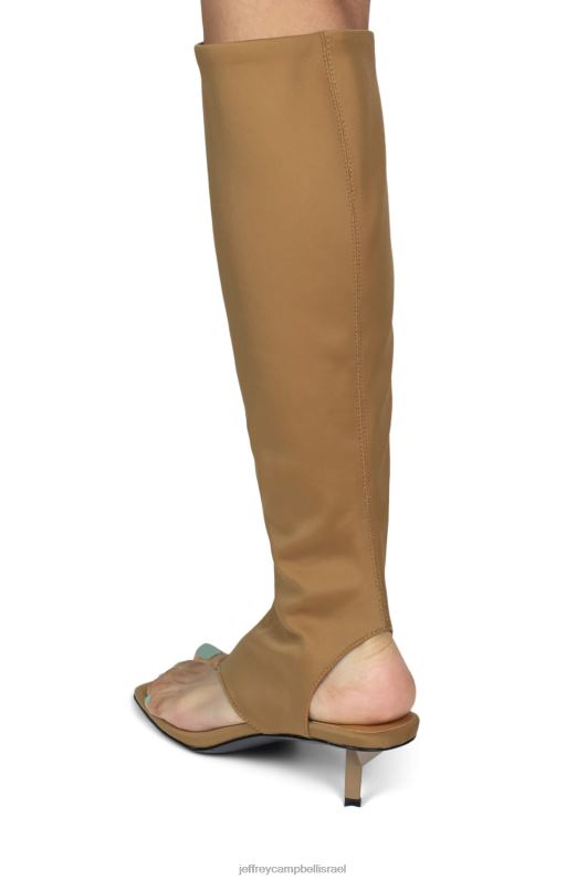 il Jeffrey Campbell אֵמוּן סנדל עם עקבים נשים ניאופרן טבעי NN6N6108