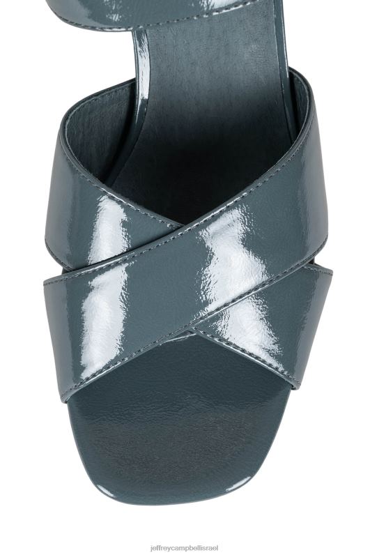 il Jeffrey Campbell אמה-סט סנדל פלטפורמה נשים פטנט קמט כחול מאובק NN6N61093