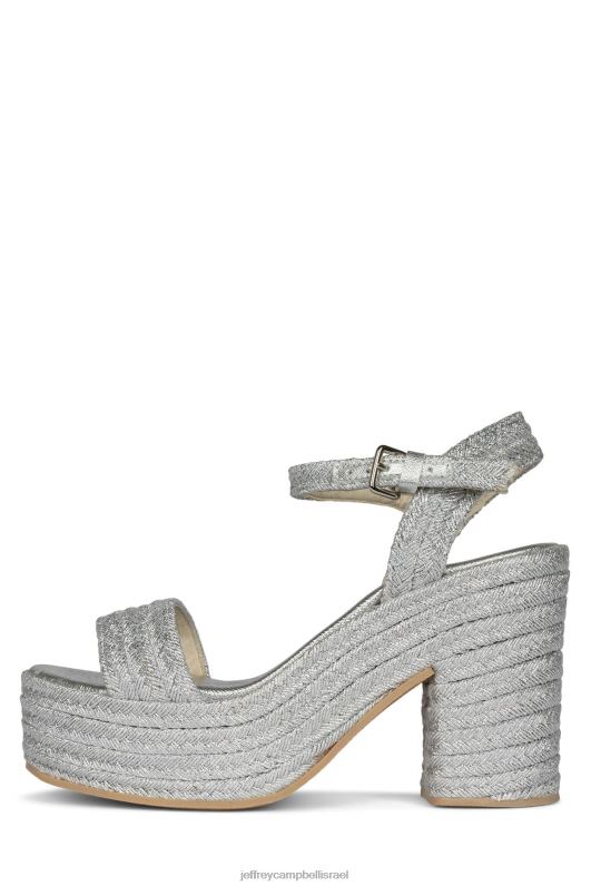 il Jeffrey Campbell אסוטו סנדל פלטפורמה נשים כסף NN6N61107
