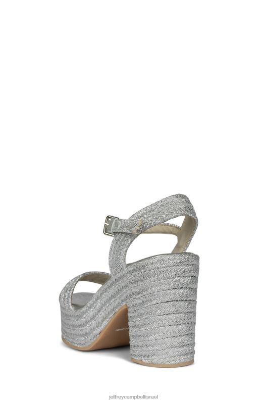 il Jeffrey Campbell אסוטו סנדל פלטפורמה נשים כסף NN6N61107