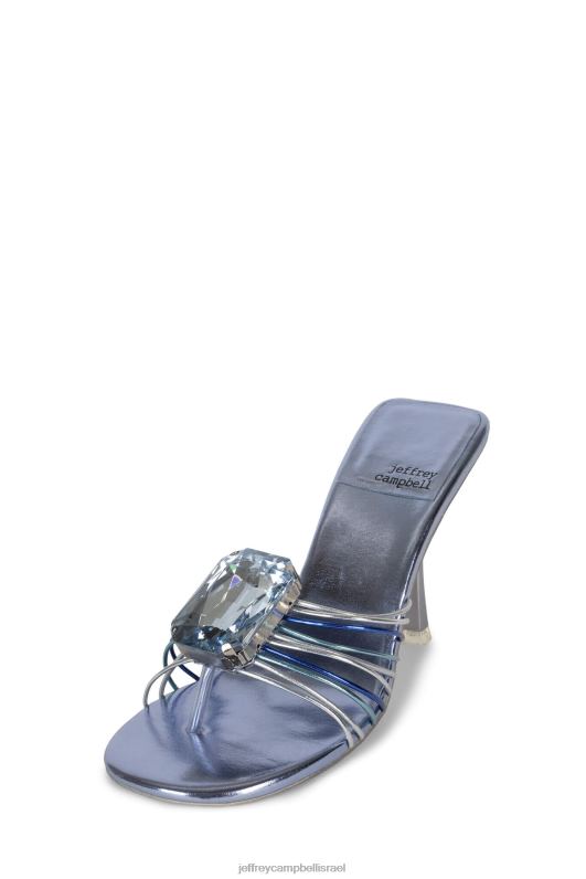 il Jeffrey Campbell אמיתי-פנינה סנדל עם עקבים נשים מולטי תכלת מתכתי NN6N6110