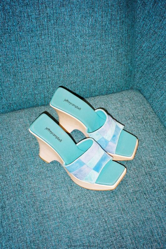 il Jeffrey Campbell חסימה סנדל פלטפורמה נשים משולבת זמש טבעי חול NN6N6111