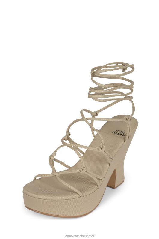 il Jeffrey Campbell שינדיה סנדל פלטפורמה נשים ג'ינס בז' NN6N61120