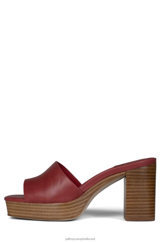 il Jeffrey Campbell טרסור סנדל פלטפורמה נשים ערימה טבעית אדומה NN6N61125