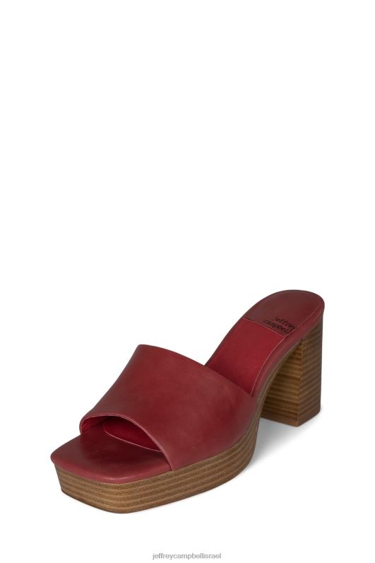 il Jeffrey Campbell טרסור סנדל פלטפורמה נשים ערימה טבעית אדומה NN6N61125