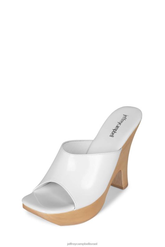 il Jeffrey Campbell רוקסי סנדל פלטפורמה נשים פטנט לבן NN6N61129