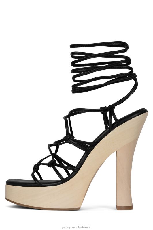 il Jeffrey Campbell דאון סנדל פלטפורמה נשים שחור טבעי NN6N61134