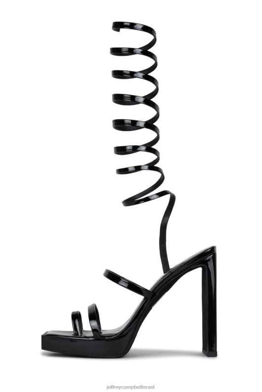 il Jeffrey Campbell לוזי סנדל פלטפורמה נשים פטנט שחור NN6N61149