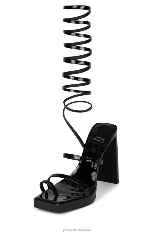 il Jeffrey Campbell לוזי סנדל פלטפורמה נשים פטנט שחור NN6N61149