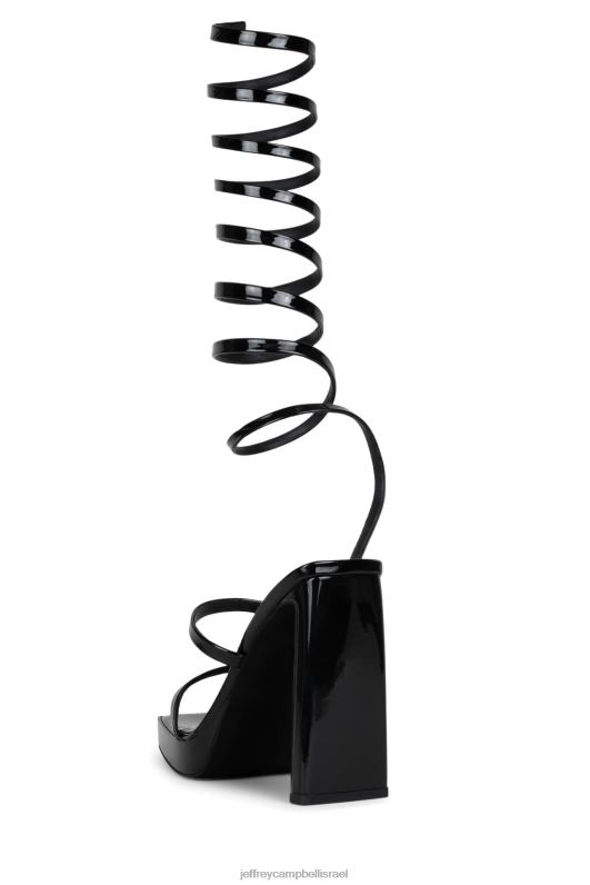 il Jeffrey Campbell לוזי סנדל פלטפורמה נשים פטנט שחור NN6N61149